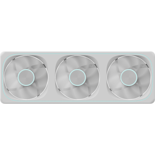 Formula V Line AIR FUSION 3 WH, 360x120x28mm, ARBG 3pin + PWM 4pin, 500-1800 RPM, 34.95 DBA MAX, HYDRO BEARING