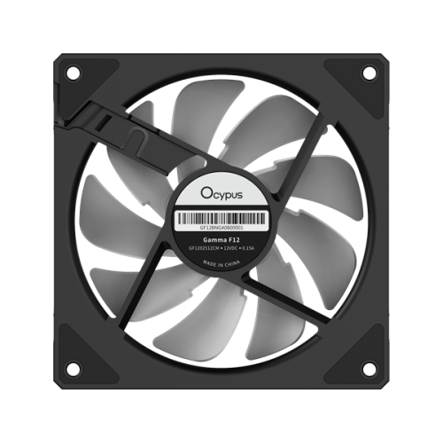 Ocypus Gamma F12 BK ARGB, 120x120x25mm, 4-PIN PWM, 800-1600 RPM, 31 DBA MAX, HYDRO BEARING