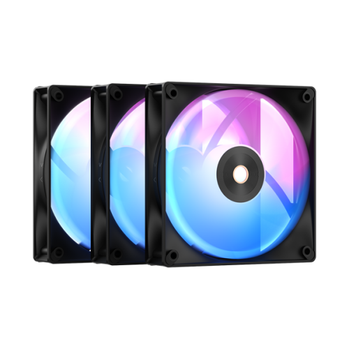 Ocypus Delta F12 BK ARGB 3 IN 1, 120x120x25mm, 4-PIN PWM, 500-2000 RPM, 29 DBA MAX, HYDRO BEARING