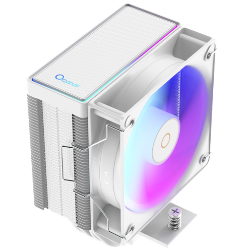 Ocypus Gamma A40 WH ARGB Digital, 100mm ARGB FAN, Top Display Panel, 4 HEAT PIPES, 4-PIN PWM, 600-2400 RPM, 29.5DBA, HYDRO BEARING, LGA115X/1200/1700/18XX, AM4/AM5