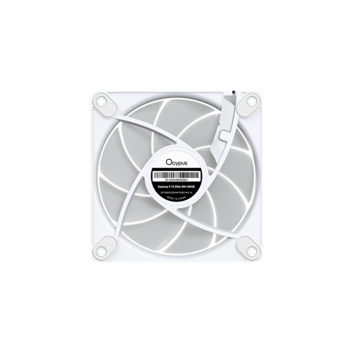 Ocypus Gamma F12 Elite WH ARGB, 120x120x25mm, 4-PIN PWM, 600-1800 RPM, 26 DBA MAX, HYDRO BEARING