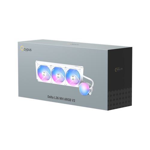 Ocypus Delta L36 WH ARGB V2, 360mm, ARGB Pump, 3x120mm ARGB fans, LGA115X/1200/1700/18XX, AM4/AM5