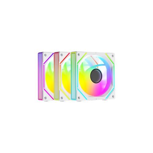 Ocypus Gamma F12 UNI WH ARGB 3 IN 1, 3x120x120x25mm, 4-PIN PWM, 800-1800 RPM, 31 DBA MAX, HYDRO BEARING