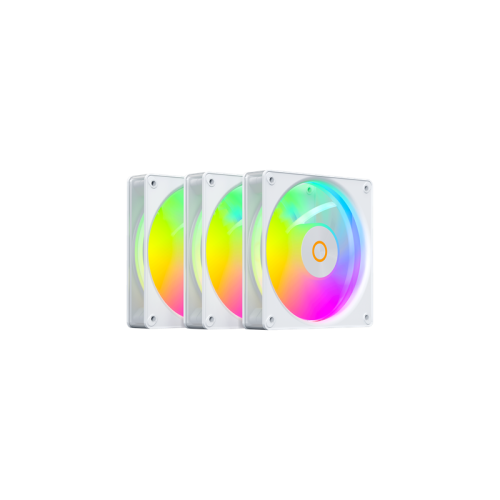 Ocypus Gamma F12 Elite WH ARGB REVERSE BLADE 3 IN 1, 120x120x25mm, 4-PIN PWM, 600-1800 RPM, 26 DBA MAX, HYDRO BEARING