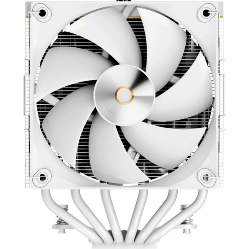 Ocypus Iota A62 WH, 2x120mm FAN, Display Panel, 6 HEAT PIPES, 4-PIN PWM, 500-2000 RPM, 29DBA, FDB, LGA115X/1200/1700/18XX, AM4/AM5