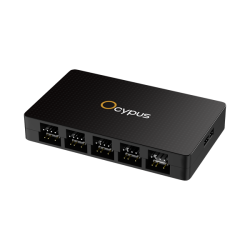 Ocypus Delta EH10 BK PRO, 10 ports FAN/ARGB Hub, remote control