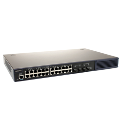 OSNOVO SW-8244/LST(370W) (ПРОЕКТНАЯ ДОП СКИДКА) Управляемый L2+ стекируемый PoE коммутатор Gigabit Ethernet на 24 RJ45 PoE + 4 x SFP uplink порта. Порты: 4 x GE (10/100/1000Base-T) с PoE (до 60W) + 20