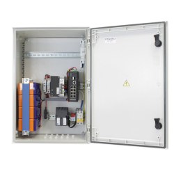 OSNOVO OSP-46TB1(SW-80802/ILS(port 90W)) Уличный управляемый (L2+) коммутатор на 10 портов с термостабилизацией, резервным питанием и функцией мониторинга температуры/влажности/напряжения на базе улич