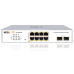 Wi-Tek WI-PCES310GF, настраиваемый PoE 120Вт, порты 8 PoE GE + 2 SFP, Easy Smart