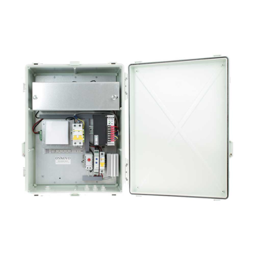 OSNOVO SW-80402/WLU Уличный управляемый (L2+) PoE коммутатор на 6 портов с термостабилизацией и резервным питанием (АКБ - 7Ач). Порты: 4 x GE (10/100/1000Base-T) с PoE (до 30W) + 2 x GE SFP (1000Base-