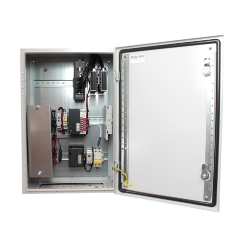 OSNOVO OS-46TB3(SW-80802/ILS(port 75W)) Уличный управляемый (L2+) коммутатор на 10 портов с термостабилизацией, грозозащитой портов PoE, резервным питанием и функцией мониторинга температуры/влажности