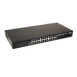 OSNOVO SW-24G4X-2L Управляемый L3 коммутатор Gigabit Ethernet на 24xRJ45 + 4x10G SFP+ Uplink. Порты: 24 x GE (10/100/1000Base-T) + 4 x 1G/10G SFP+ Uplink. Консольный порт, Уровень управления L3 (Full