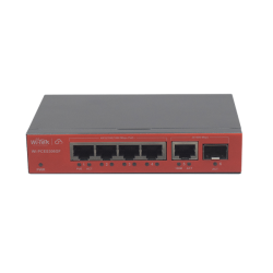Wi-Tek WI-PCES306GF настраиваемый PoE 60Вт, порты 4 PoE GE + 1GE + 1SFP, Easy Smart