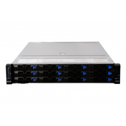 SNR-SR2412LS Rack 2U, 2xXeon LGA4677, 32xDDR5/5600MHz(upto 8TB), 12xHDD LFF/SFF SATA/SAS + 2xSFF rear, 2x M.2 (2280 / 22110), noRAID, 8xPCIe 5.0/4.0, 2x1GbE, 2x1300W, Rails