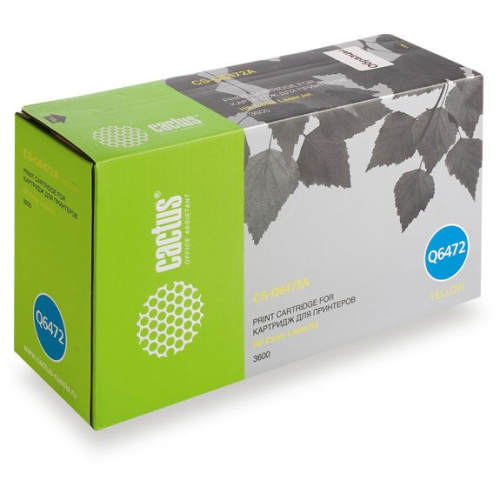 Cactus CS-Q6472A Q6472A желтый (4000стр.) для HP CLJ 3600