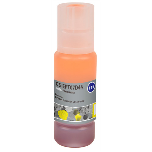 Cactus CS-EPT07D44 115Y желтый70мл для Epson ECOTANK L8160/8180