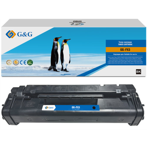 G&G toner-cartridge для Canon Laser Class 1050P/1060P/2050/2050P/2060/2060P/4000/4500/6000/300/CFX-L3500 IF/CFX-L4500 IF/L4000 ресурс 2 700 стр. гарантия 36 мес. распродажа остатков