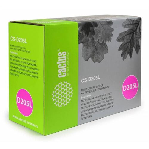 Cactus CS-D205L MLT-D205L черный (5000стр.) для Samsung ML-3310/3710/SCX-5637/4833