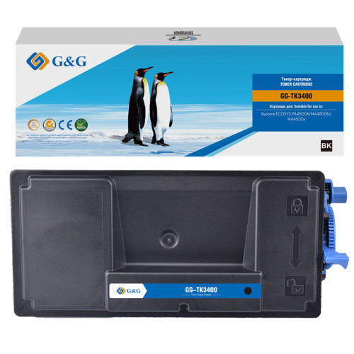 G&G toner cartridge для Kyocera ECOSYS PA4500X/MA4500ifx/MA4500x 12 500 стр. TK-3400 1T0C0Y0NL0 с чипом гарантия 36 мес.