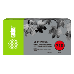 Cactus CS-PFI710BK PFI-710BK черный пигментный (700мл) для Canon imagePROGRAF TX-2000/TX-3000/TX-4000