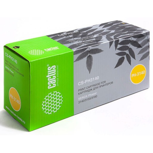 Cactus CS-PH3140 108R00908 черный (1500стр.) для Xerox Phaser 3140/3155/3160
