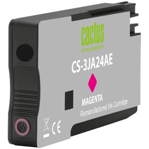 Cactus CS-3JA24AE 963 пурп.пигм. (11мл) для HP OfficeJet 9010/9012/9013/9014/9015/9016/9019/9020/9025 с чипом