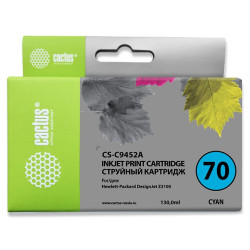 Cactus CS-C9452A №70 голубой (130мл) для HP DJ Z3100