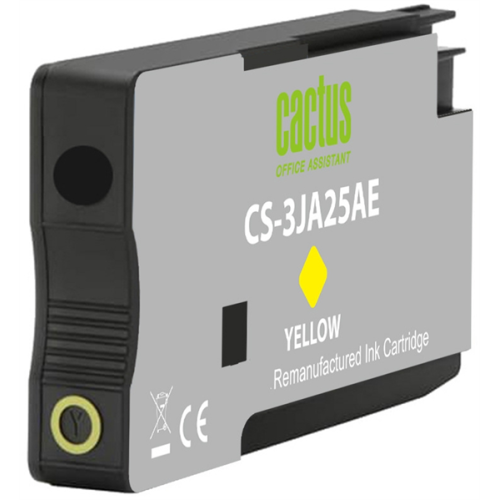Cactus CS-3JA25AE 963 желт.пигм. (11мл) для HP OfficeJet 9010/9012/9013/9014/9015/9016/9019/9020/9025 с чипом
