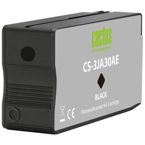 Cactus CS-3JA30AE 963XL черный пигментный (58мл) для HP OfficeJet Pro 9010/9010e/9012/9014/9015/9016/9019 с чипом