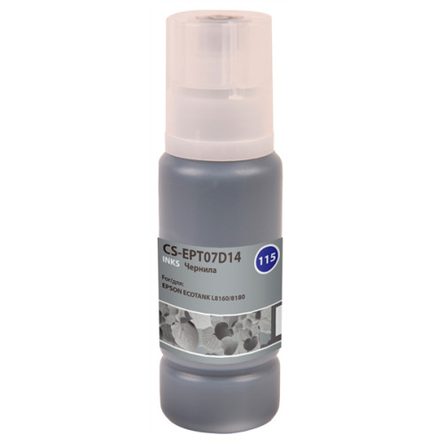Cactus CS-EPT07D14 115PBK черный фото70мл для Epson ECOTANK L8160/8180