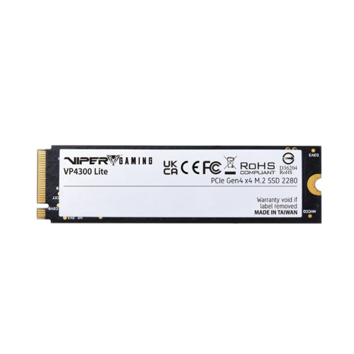 Patriot Viper VP4300 Lite 2TB M.2 2280 NVMe PCIe 4.0 x4 R7400/W6400 TBW 1600TB 3D NAND