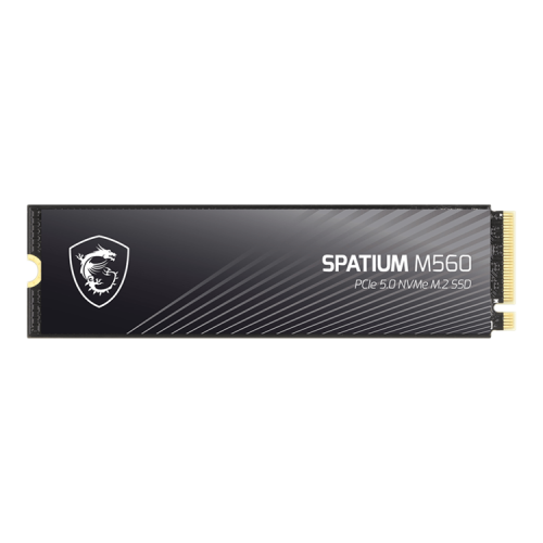 MSI SSD SPATIUM M560 2TB M.2 2280 PCle 5.0 NVMe R10300/W8700MB/s 3D NAND TLC MTBF 1.5M 1300000/1400000 IOPS 1200TBW