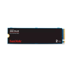 SanDisk SSD PLUS M.2 2280 NVMe 2Tb, 3200MBs/3000MBs TBW 100, SDSSDA3N-2T00-G26, 1 year