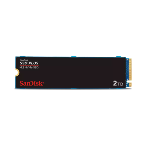 SanDisk SSD PLUS M.2 2280 NVMe 2Tb, 3200MBs/3000MBs TBW 100, SDSSDA3N-2T00-G26, 1 year