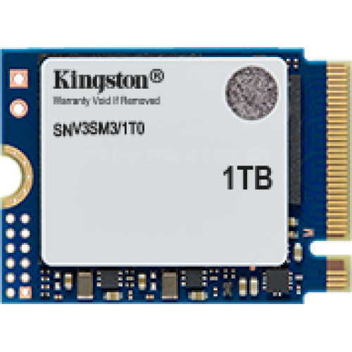 Kingston SSD 1000GB NV3 M.2 2230 NVMe Gen4x4 R6000/W4000MB/s 3D NAND MTBF 2M 320TBW Retail 1 year