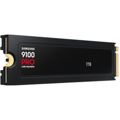 SSD M.2 (PCI-E NVMe 2.0 Gen 5.0 x4) 1Tb Samsung 9100 PRO (R14800/W13400MB/s) with Heatsink, 1year
