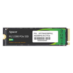 Apacer SSD AS2280P4U 1TB M.2 2280 PCIe Gen3x4, R3500/W3000 Mb/s, 3D NAND, MTBF 1.8M, NVMe, 760TBW, Retail, 5 years (AP1TBAS2280P4U-1)