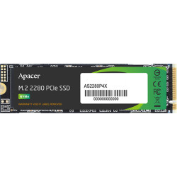 Apacer SSD AS2280P4X 1TB M.2 2280 PCIe Gen3x4, R2100/W1700 Mb/s, 3D NAND, MTBF 1.8M, NVMe, 350TBW, Retail, 3 years (AP1TBAS2280P4X-1)