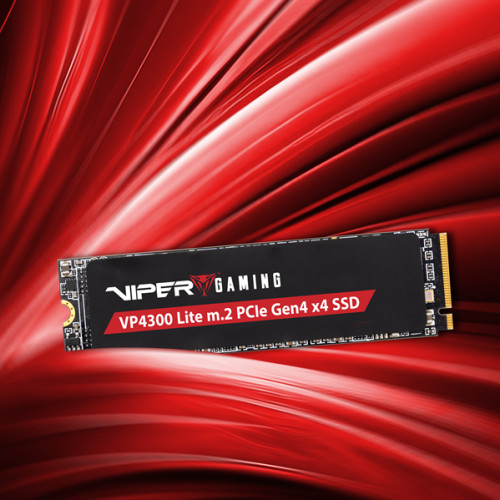 Patriot Viper VP4300 Lite 500GB M.2 2280 NVMe PCIe 4.0 x4 R7000/W4000 TBW 400TB 3D NAND