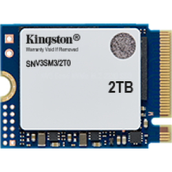 Kingston SSD 2000GB NV3 M.2 2230 NVMe Gen4x4 R6000/W5000MB/s 3D NAND MTBF 2M 640TBW Retail 1 year