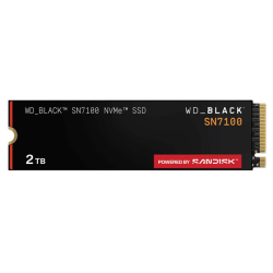 Western Digital Black SSD SN7100 M2.2280 PCIe 4.0 2Tb, 7250MBs/6900MBs, TBW 1200, WDS200T4X0E, 1 year