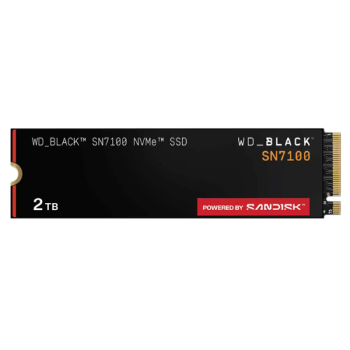 Western Digital Black SSD SN7100 M2.2280 PCIe 4.0 2Tb, 7250MBs/6900MBs, TBW 1200, WDS200T4X0E, 1 year