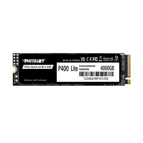 Patriot SSD P400 Lite 1TB M.2 2280 NVMe PCle 4.0 x4 R3500/W2700 TBW 560TB 3D NAND with HS