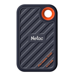 Netac ZX20 512GB USB 3.2 Gen 2 Type-C External SSD, R/W up to 2000MB/1800MB/s, with USB C to A cable and 20Gbps USB C to C cable 5Y wty