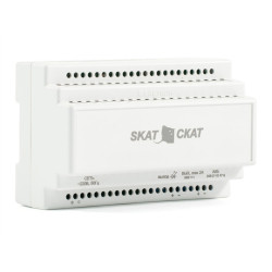(585) Бастион SKAT-24-2.0 DIN (СКАТ ИБП-24/2-DIN) источник питания 24В 2А пластиковый корпус под DIN рейку 35 мм