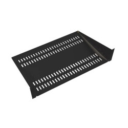 ЦМО Полка перфорированная консольная 2U, глубина 400 мм, цвет черный