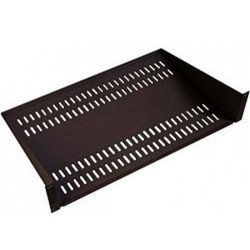 ЦМО Полка перфорированная консольная 2U, глубина 300 мм, цвет черный