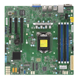 Supermicro Motherboard 1xCPU X11SCL-F E-22**/ UpTo4UDIMM/ 6x SATA3/ C242 RAID 0/1/5/10/ 2xGE/ 1xPCIx8, 2xPCIx4,M.2 NGFF connector(9.6