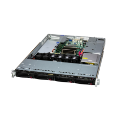Supermicro SuperServer 1U 511R-W 1xE-2486/ 1x32Gb/  1x480GB SATA/ 2x600W/ SFT-DCMS-Single