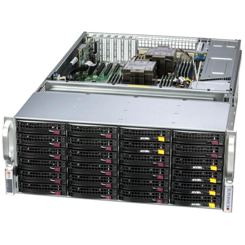 Supermicro SuperStorage 4U Server 641E-E1CR36H 2x6544Y/ 4x64Gb/ 1x 480GB NVMe M.2/SFT-DCMS-SINGLE